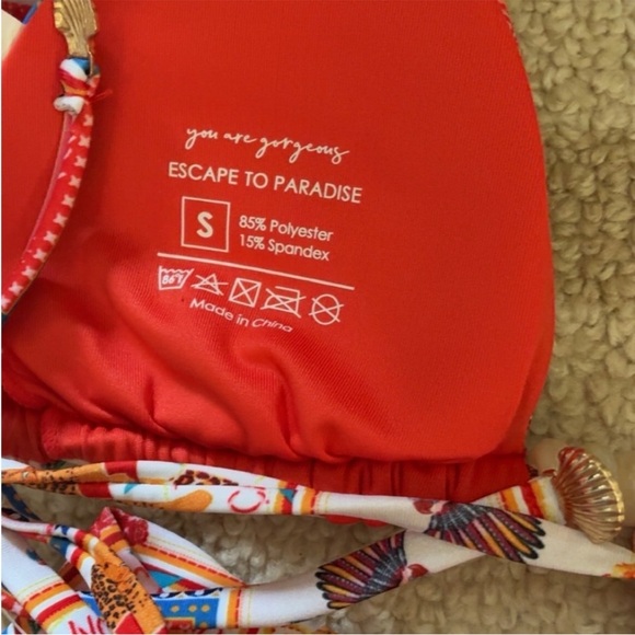 Colorful Patterned Bikini Set - Picture 3 of 5